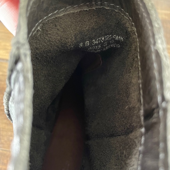 FRYE leather Cara Nubuck Short Boot Sz 8 Grey - Picture 5 of 11